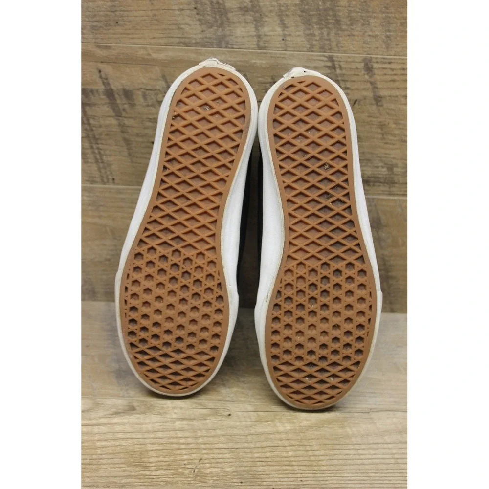 Vans Style 23 V Black Gunmetal Leather Unisex Skate Shoes Men's 7.5 Women's 9‎